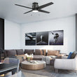 EXTREME 52 inch 4 - Blade Flash Mount Ceiling Fan with LED Light & Pull Chain - LEDMyPlace Load image into Gallery viewer, EXTREME 52 inch 4 - Blade Flash Mount Ceiling Fan with LED Light & Pull Chain - LEDMyPlace