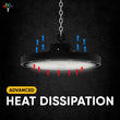 Gen13 100W UFO LED High Bay Light, 4000K, AC120 - 277V, 90° PC lens, IP65 Factory Warehouse Industrial Lighting, Black - LEDMyPlace Load image into Gallery viewer, Gen13 100W UFO LED High Bay Light, 4000K, AC120 - 277V, 90° PC lens, IP65 Factory Warehouse Industrial Lighting, Black - LEDMyPlace