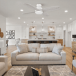 GREENWOOD 52" 4 - Blade Flush Mount Ceiling Fan with LED Light & Pull Chain - LEDMyPlace Load image into Gallery viewer, GREENWOOD 52" 4 - Blade Flush Mount Ceiling Fan with LED Light & Pull Chain - LEDMyPlace