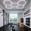 Hexagon LED Garage Light, 5 Hex Kit (24pcs), 6w/pc (Total Power 144W), 6500K, 120 - 130lm/w, AC100 - 277v,IP44, CRI:>80, For Garage, Shop, Gym, Basement, Barbershop, Warehouse, Car Detailing Shop - LEDMyPlace Load image into Gallery viewer, Hexagon LED Garage Light, 5 Hex Kit (24pcs), 6w/pc (Total Power 144W), 6500K, 120 - 130lm/w, AC100 - 277v,IP44, CRI:>80, For Garage, Shop, Gym, Basement, Barbershop, Warehouse, Car Detailing Shop - LEDMyPlace