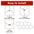 Hexagon LED Garage Light, 8 Hex Kit (35pcs), 6w/pc (Total Power 210W), 6500K, 120 - 130lm/w, AC100 - 277v,IP44, CRI:>80, For Garage, Shop, Gym, Basement, Barbershop, Warehouse, Car Detailing Shop - LEDMyPlace Load image into Gallery viewer, Hexagon LED Garage Light, 8 Hex Kit (35pcs), 6w/pc (Total Power 210W), 6500K, 120 - 130lm/w, AC100 - 277v,IP44, CRI:>80, For Garage, Shop, Gym, Basement, Barbershop, Warehouse, Car Detailing Shop - LEDMyPlace