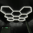 Hexagon LED Garage Light, 8 Hex Kit (35pcs), 6w/pc (Total Power 210W), 6500K, 120 - 130lm/w, AC100 - 277v,IP44, CRI:>80, For Garage, Shop, Gym, Basement, Barbershop, Warehouse, Car Detailing Shop - LEDMyPlace Load image into Gallery viewer, Hexagon LED Garage Light, 8 Hex Kit (35pcs), 6w/pc (Total Power 210W), 6500K, 120 - 130lm/w, AC100 - 277v,IP44, CRI:>80, For Garage, Shop, Gym, Basement, Barbershop, Warehouse, Car Detailing Shop - LEDMyPlace