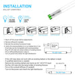 Hybrid T8 4ft LED Tube/Bulb - Glass 18W 2400 Lumens 5000K Frosted, Single End/Double End Power - Ballast Compatible or Bypass (Check Compatibility List) - LEDMyPlace Load image into Gallery viewer, Hybrid T8 4ft LED Tube/Bulb - Glass 18W 2400 Lumens 5000K Frosted, Single End/Double End Power - Ballast Compatible or Bypass (Check Compatibility List) - LEDMyPlace
