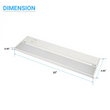 led-under-cabinet-light-120v-white-cct-changeable-3000k-4000k-5000k Load image into Gallery viewer, led-under-cabinet-light-120v-white-cct-changeable-3000k-4000k-5000k