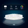 LED Canopy Light 75W 5700K Daylight 9750LM IP65 Waterproof 0 - 10V Dim 120 - 277VAC Surface or Pendant Mount, for Gas Stations Outdoor Area Light, White - LEDMyPlace Load image into Gallery viewer, LED Canopy Light 75W 5700K Daylight 9750LM IP65 Waterproof 0 - 10V Dim 120 - 277VAC Surface or Pendant Mount, for Gas Stations Outdoor Area Light, White - LEDMyPlace