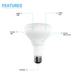 LED Light Bulbs BR30 9 Watt 5000K 650 Lumens 120V Dimmable E26 Base Damp Location LED Indoor Recessed Flood Light - LEDMyPlace Load image into Gallery viewer, LED Light Bulbs BR30 9 Watt 5000K 650 Lumens 120V Dimmable E26 Base Damp Location LED Indoor Recessed Flood Light - LEDMyPlace