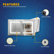 LED Lighted Bathroom Medicine Cabinet with Outlet, Double Sided Mirror, On/Off Switch, ETL, RoHS Listed, 90+ CRI, Surface Mount, Medicine Cabinet with LED Mirror, Benign Style - LEDMyPlace Load image into Gallery viewer, LED Lighted Bathroom Medicine Cabinet with Outlet, Double Sided Mirror, On/Off Switch, ETL, RoHS Listed, 90+ CRI, Surface Mount, Medicine Cabinet with LED Mirror, Benign Style - LEDMyPlace