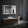 LED Lighted Bathroom Medicine Cabinet with Outlet, Double Sided Mirror, On/Off Switch, ETL, RoHS Listed, 90+ CRI, Surface Mount, Medicine Cabinet with LED Mirror, Benign Style - LEDMyPlace Load image into Gallery viewer, LED Lighted Bathroom Medicine Cabinet with Outlet, Double Sided Mirror, On/Off Switch, ETL, RoHS Listed, 90+ CRI, Surface Mount, Medicine Cabinet with LED Mirror, Benign Style - LEDMyPlace