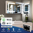 LED Lighted Bathroom Medicine Cabinet with Outlet, Double Sided Mirror, On/Off Switch, ETL, RoHS Listed, 90+ CRI, Surface Mount, Medicine Cabinet with LED Mirror, Benign Style - LEDMyPlace Load image into Gallery viewer, LED Lighted Bathroom Medicine Cabinet with Outlet, Double Sided Mirror, On/Off Switch, ETL, RoHS Listed, 90+ CRI, Surface Mount, Medicine Cabinet with LED Mirror, Benign Style - LEDMyPlace
