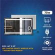 LED Lighted Bathroom Vanity Mirror with Magnifying Mirror, Anti - Fog, Touch Button, CRI 90+,Adjustable Color Temperature & Remembrance Makeup Mirror, Auspice Style - LEDMyPlace Load image into Gallery viewer, LED Lighted Bathroom Vanity Mirror with Magnifying Mirror, Anti - Fog, Touch Button, CRI 90+,Adjustable Color Temperature & Remembrance Makeup Mirror, Auspice Style - LEDMyPlace