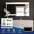 LED Lighted Bathroom Vanity Mirror with Magnifying Mirror, Anti - Fog, Touch Button, CRI 90+,Adjustable Color Temperature & Remembrance Makeup Mirror, Auspice Style - LEDMyPlace Load image into Gallery viewer, LED Lighted Bathroom Vanity Mirror with Magnifying Mirror, Anti - Fog, Touch Button, CRI 90+,Adjustable Color Temperature & Remembrance Makeup Mirror, Auspice Style - LEDMyPlace