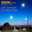 LED Parking Lot Light With Dusk to Dawn Photocell, 300W, 5700K, 42800LM, High Voltage 277 - 480V, IP65, Universal Mount (Adjustable Slip Fitter + Wall Mount), UL, DLC Listed, Bronze, Commercial Area Road Lighting - LEDMyPlace Load image into Gallery viewer, LED Parking Lot Light With Dusk to Dawn Photocell, 300W, 5700K, 42800LM, High Voltage 277 - 480V, IP65, Universal Mount (Adjustable Slip Fitter + Wall Mount), UL, DLC Listed, Bronze, Commercial Area Road Lighting - LEDMyPlace