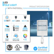 LED Pole Light with Dusk to Dawn Photocell, 300W/240W/200W Wattage Adjustable, 5700K, 133 LM/W, Universal Mount (Adjustable Slip Fitter + Wall Mount), White, IP65 Waterproof, AC120 - 277V, LED Parking Lot Lights - Outdoor Commercial Area Street Lighting - LEDMyPlace Load image into Gallery viewer, LED Pole Light with Dusk to Dawn Photocell, 300W/240W/200W Wattage Adjustable, 5700K, 133 LM/W, Universal Mount (Adjustable Slip Fitter + Wall Mount), White, IP65 Waterproof, AC120 - 277V, LED Parking Lot Lights - Outdoor Commercial Area Street Lighting - LEDMyPlace