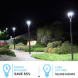 LED Post Top Light With Photocell 75W, 5700K, AC120 - 277V, UL, DLC Listed, IP65 Waterproof, Dimmable, Bronze, For Street Yard Garden Lighting - LEDMyPlace Load image into Gallery viewer, LED Post Top Light With Photocell 75W, 5700K, AC120 - 277V, UL, DLC Listed, IP65 Waterproof, Dimmable, Bronze, For Street Yard Garden Lighting - LEDMyPlace