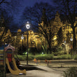 LED Post Top Light With Photocell 75W, 5700K, AC120 - 277V, UL, DLC Listed, IP65 Waterproof, Dimmable, Bronze, For Street Yard Garden Lighting - LEDMyPlace Load image into Gallery viewer, LED Post Top Light With Photocell 75W, 5700K, AC120 - 277V, UL, DLC Listed, IP65 Waterproof, Dimmable, Bronze, For Street Yard Garden Lighting - LEDMyPlace