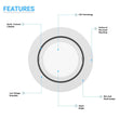 LED Puck Lights, 3 - Piece Kit Direct Plug - In, Dimmable, 3x3 Watts, 3x140 LM, White, Linkable LED Under Counter Lights for Kitchen, Desk - LEDMyPlace Load image into Gallery viewer, LED Puck Lights, 3 - Piece Kit Direct Plug - In, Dimmable, 3x3 Watts, 3x140 LM, White, Linkable LED Under Counter Lights for Kitchen, Desk - LEDMyPlace