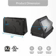 LED Wall Pack Light 120W 5700K Forward Throw 16200LM IP65 Waterproof, 100V - 277V, UL, DLC Listed, Outdoor Wall Light Fixture, Commercial Security Lighting - LEDMyPlace Load image into Gallery viewer, LED Wall Pack Light 120W 5700K Forward Throw 16200LM IP65 Waterproof, 100V - 277V, UL, DLC Listed, Outdoor Wall Light Fixture, Commercial Security Lighting - LEDMyPlace