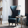 Lola Ombre Droplet Glass Best Table Lamp 28" - Blue Chrome Ombre/Crème - LEDMyPlace Load image into Gallery viewer, Lola Ombre Droplet Glass Best Table Lamp 28" - Blue Chrome Ombre/Crème - LEDMyPlace