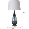 Lola Ombre Droplet Glass Best Table Lamp 28" - Deep Green Ombre/White (Set of 2) - LEDMyPlace Load image into Gallery viewer, Lola Ombre Droplet Glass Best Table Lamp 28" - Deep Green Ombre/White (Set of 2) - LEDMyPlace