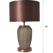 Lola Sculpted Glass Best Table Lamp 23" - Spiced Apricot/Chocolate Brown - LEDMyPlace Load image into Gallery viewer, Lola Sculpted Glass Best Table Lamp 23" - Spiced Apricot/Chocolate Brown - LEDMyPlace