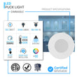 Magnetic LED Puck Lights, CRI90, 3 - Piece Kit With 12V Adaptor & Touch Dimmer, 2.2W Each, 450 LM, Under Counter Lighting for Kitchen Desk Closet, White (Changeable Trim - Sold Separately) - LEDMyPlace Load image into Gallery viewer, Magnetic LED Puck Lights, CRI90, 3 - Piece Kit With 12V Adaptor & Touch Dimmer, 2.2W Each, 450 LM, Under Counter Lighting for Kitchen Desk Closet, White (Changeable Trim - Sold Separately) - LEDMyPlace