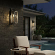 Outdoor 16.5" Wall Sconce, Black and White Washed Grey with Clear Glass Finish, E26 Socket, 1X60W, Wet Location Rated - 5.75"L x 6.5"W x 16.69"H - LEDMyPlace Load image into Gallery viewer, Outdoor 16.5" Wall Sconce, Black and White Washed Grey with Clear Glass Finish, E26 Socket, 1X60W, Wet Location Rated - 5.75"L x 6.5"W x 16.69"H - LEDMyPlace