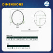 Oval LED Lighted Bathroom Vanity Mirror, Touch Switch, Anti - Fog Wall Mounted Makeup Mirror & CCT Remembrance, CRI 90+, LED Oval Mirror for Bathroom, Lunar Style - LEDMyPlace Load image into Gallery viewer, Oval LED Lighted Bathroom Vanity Mirror, Touch Switch, Anti - Fog Wall Mounted Makeup Mirror & CCT Remembrance, CRI 90+, LED Oval Mirror for Bathroom, Lunar Style - LEDMyPlace