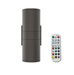 LED Outdoor Up & Down Lights With Remote, RGBW, Cylinder, 18WX2, AC100-277V, IP65, ETL CE RoSH Approval, Outdoor Wall Lights Load image into Gallery viewer, LED Outdoor Up & Down Lights With Remote, RGBW, Cylinder, 18WX2, AC100-277V, IP65, ETL CE RoSH Approval, Outdoor Wall Lights
