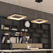 Square Metal and Wood Chandelier Light, 35W, 3000K (Warm White), 836 Lumens, Dimmable, Matte Black + Wood Body Finish - LEDMyPlace Load image into Gallery viewer, Square Metal and Wood Chandelier Light, 35W, 3000K (Warm White), 836 Lumens, Dimmable, Matte Black + Wood Body Finish - LEDMyPlace