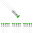 T8 4ft LED Tube/Bulb - Glass 18W 1800 Lumens 5000K Frosted, G13 Base, Single Ended Power - Ballast Bypass - LEDMyPlace Load image into Gallery viewer, T8 4ft LED Tube/Bulb - Glass 18W 1800 Lumens 5000K Frosted, G13 Base, Single Ended Power - Ballast Bypass - LEDMyPlace