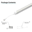 T8 5ft LED Freezer/Cooler Tube Light, V Shape, 36W 5000K, Clear, Refrigerator LED Light - Walk - in Cooler Light - LEDMyPlace Load image into Gallery viewer, T8 5ft LED Freezer/Cooler Tube Light, V Shape, 36W 5000K, Clear, Refrigerator LED Light - Walk - in Cooler Light - LEDMyPlace