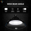 UFO LED High Bay Light, 240W/220W/200W Wattage Adjustable, 5700K 150 LM/W, Waterproof IP65, 1 - 10V Dimmable, AC277 - 480V High Voltage, UL, DLC Listed, For Factory, Workshop, Barn, Garage, Commercial Shop, Warehouse, Airport - LEDMyPlace Load image into Gallery viewer, UFO LED High Bay Light, 240W/220W/200W Wattage Adjustable, 5700K 150 LM/W, Waterproof IP65, 1 - 10V Dimmable, AC277 - 480V High Voltage, UL, DLC Listed, For Factory, Workshop, Barn, Garage, Commercial Shop, Warehouse, Airport - LEDMyPlace