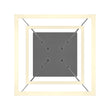 Modern Two-Tier Square Chandelier Lighting, 54W, 3000K, 3016LM, Dimension : 19.7''L×19.7''W×55''H Load image into Gallery viewer, Modern Two-Tier Square Chandelier Lighting, 54W, 3000K, 3016LM, Dimension : 19.7''L×19.7''W×55''H