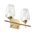 Clear Glass Shade Bathroom Light Fixtures, Bell Shape with Brass Gold Finish Vanity Lighting, E26 Base, UL Listed for Damp Location, Bathroom Wall Sconces Load image into Gallery viewer, Clear Glass Shade Bathroom Light Fixtures, Bell Shape with Brass Gold Finish Vanity Lighting, E26 Base, UL Listed for Damp Location, Bathroom Wall Sconces