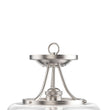 1-Light Clear Glass Semi Flush Mount Light, Brushed Nickel Ceiling Light, E26 Base, UL Listed for Damp Location, 3 Years Warranty Load image into Gallery viewer, 1-Light Clear Glass Semi Flush Mount Light, Brushed Nickel Ceiling Light, E26 Base, UL Listed for Damp Location, 3 Years Warranty