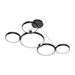 Modern Circular Chandelier, 5-Light, 92W, 3000K (Warm White), 3677 Lumens, Wheel Chandelier, Dimension: 50.1''x31.6''x110'' Load image into Gallery viewer, Modern Circular Chandelier, 5-Light, 92W, 3000K (Warm White), 3677 Lumens, Wheel Chandelier, Dimension: 50.1''x31.6''x110''