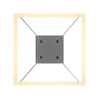 Modern 1-Square Chandelier Lighting, 40W, 3000K,1917LM, Dimmable, Dimension : 19.7'L'×19.7'W'×55''H Load image into Gallery viewer, Modern 1-Square Chandelier Lighting, 40W, 3000K,1917LM, Dimmable, Dimension : 19.7'L'×19.7'W'×55''H