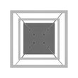 Modern Two-Tier Square Chandelier Lighting, 54W, 3000K, 3016LM, Dimension : 19.7''L×19.7''W×55''H Load image into Gallery viewer, Modern Two-Tier Square Chandelier Lighting, 54W, 3000K, 3016LM, Dimension : 19.7''L×19.7''W×55''H