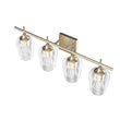 Clear Glass Shade Bathroom Light Fixtures, Bell Shape with Brass Gold Finish Vanity Lighting, E26 Base, UL Listed for Damp Location, Bathroom Wall Sconces Load image into Gallery viewer, Clear Glass Shade Bathroom Light Fixtures, Bell Shape with Brass Gold Finish Vanity Lighting, E26 Base, UL Listed for Damp Location, Bathroom Wall Sconces