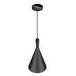 Matte Black Pendant Light Fixture, Subulate Style, E26 Base, Steel Body, UL Listed Load image into Gallery viewer, Matte Black Pendant Light Fixture, Subulate Style, E26 Base, Steel Body, UL Listed