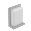 12W Rectangle Shape LED Outdoor Wall Sconce, Painted Silver Finish, White Acrylic Shade, ETL Listed Load image into Gallery viewer, 12W Rectangle Shape LED Outdoor Wall Sconce, Painted Silver Finish, White Acrylic Shade, ETL Listed