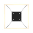 Modern 1-Square Chandelier Lighting, 40W, 3000K,1917LM, Dimmable, Dimension : 19.7'L'×19.7'W'×55''H Load image into Gallery viewer, Modern 1-Square Chandelier Lighting, 40W, 3000K,1917LM, Dimmable, Dimension : 19.7'L'×19.7'W'×55''H