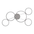 Modern Circular Chandelier, 5-Light, 92W, 3000K (Warm White), 3677 Lumens, Wheel Chandelier, Dimension: 50.1''x31.6''x110'' Load image into Gallery viewer, Modern Circular Chandelier, 5-Light, 92W, 3000K (Warm White), 3677 Lumens, Wheel Chandelier, Dimension: 50.1''x31.6''x110''