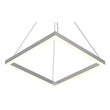 Modern 1-Square Chandelier Lighting, 40W, 3000K,1917LM, Dimmable, Dimension : 19.7'L'×19.7'W'×55''H Load image into Gallery viewer, Modern 1-Square Chandelier Lighting, 40W, 3000K,1917LM, Dimmable, Dimension : 19.7'L'×19.7'W'×55''H