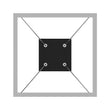 Modern 1-Square Chandelier Lighting, 40W, 3000K,1917LM, Dimmable, Dimension : 19.7'L'×19.7'W'×55''H Load image into Gallery viewer, Modern 1-Square Chandelier Lighting, 40W, 3000K,1917LM, Dimmable, Dimension : 19.7'L'×19.7'W'×55''H