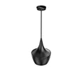 Matte Black Pendant Light Fixture, Gourd style, E26 Base, Steel Body, UL Listed Load image into Gallery viewer, Matte Black Pendant Light Fixture, Gourd style, E26 Base, Steel Body, UL Listed
