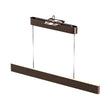 Linear LED Pendant Mount Lighting Fixture in Brushed brown Body Finish, 52W, 3000K, 2600LM, Dimmable Load image into Gallery viewer, Linear LED Pendant Mount Lighting Fixture in Brushed brown Body Finish, 52W, 3000K, 2600LM, Dimmable