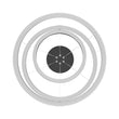 3-Ring LED Light Circular Chandelier, 102W, 3000K, 4335LM, Matte Black Body Finish, Dimmable, Pendant Mounting Load image into Gallery viewer, 3-Ring LED Light Circular Chandelier, 102W, 3000K, 4335LM, Matte Black Body Finish, Dimmable, Pendant Mounting