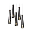 Chandeliers 5-lights, Dining Room Lighting Fixtures, 25W, 3000K, 1250LM, Hanging Light with Wires For Kitchen Island Dining Room Living Room Cafe Pub Load image into Gallery viewer, Chandeliers 5-lights, Dining Room Lighting Fixtures, 25W, 3000K, 1250LM, Hanging Light with Wires For Kitchen Island Dining Room Living Room Cafe Pub