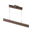 Linear LED Pendant Mount Lighting Fixture in Brushed brown Body Finish, 52W, 3000K, 2600LM, Dimmable Load image into Gallery viewer, Linear LED Pendant Mount Lighting Fixture in Brushed brown Body Finish, 52W, 3000K, 2600LM, Dimmable